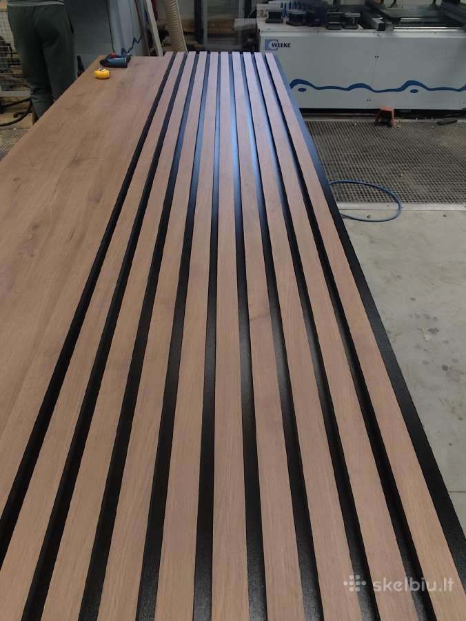 Sienų panelės lamelės – Ąžuolo Hpl / Mdf 2750x300 - nuotraukos Nr. 4