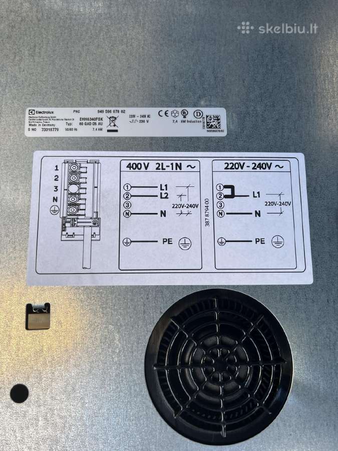 Parduodama indukcinė kaitlentė Electrolux Ehh6340 - nuotraukos Nr. 4