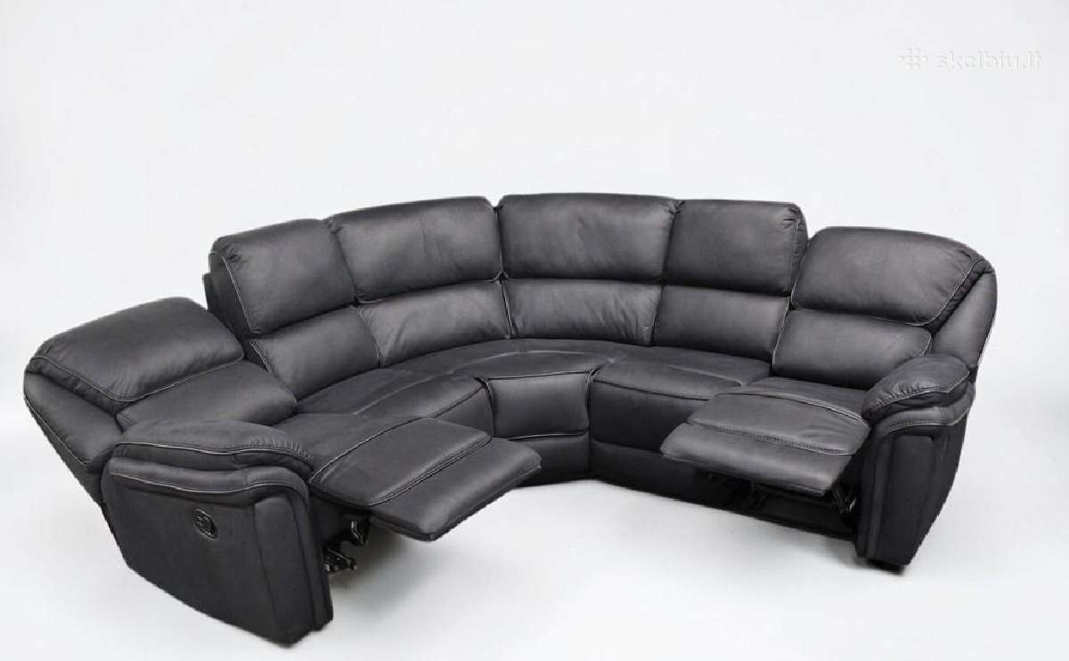 Natūralios odos sofa su miegojimo funkcija - nuotraukos Nr. 24