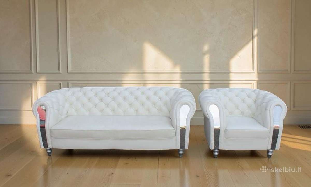 Natūralios odos sofa su miegojimo funkcija - nuotraukos Nr. 33