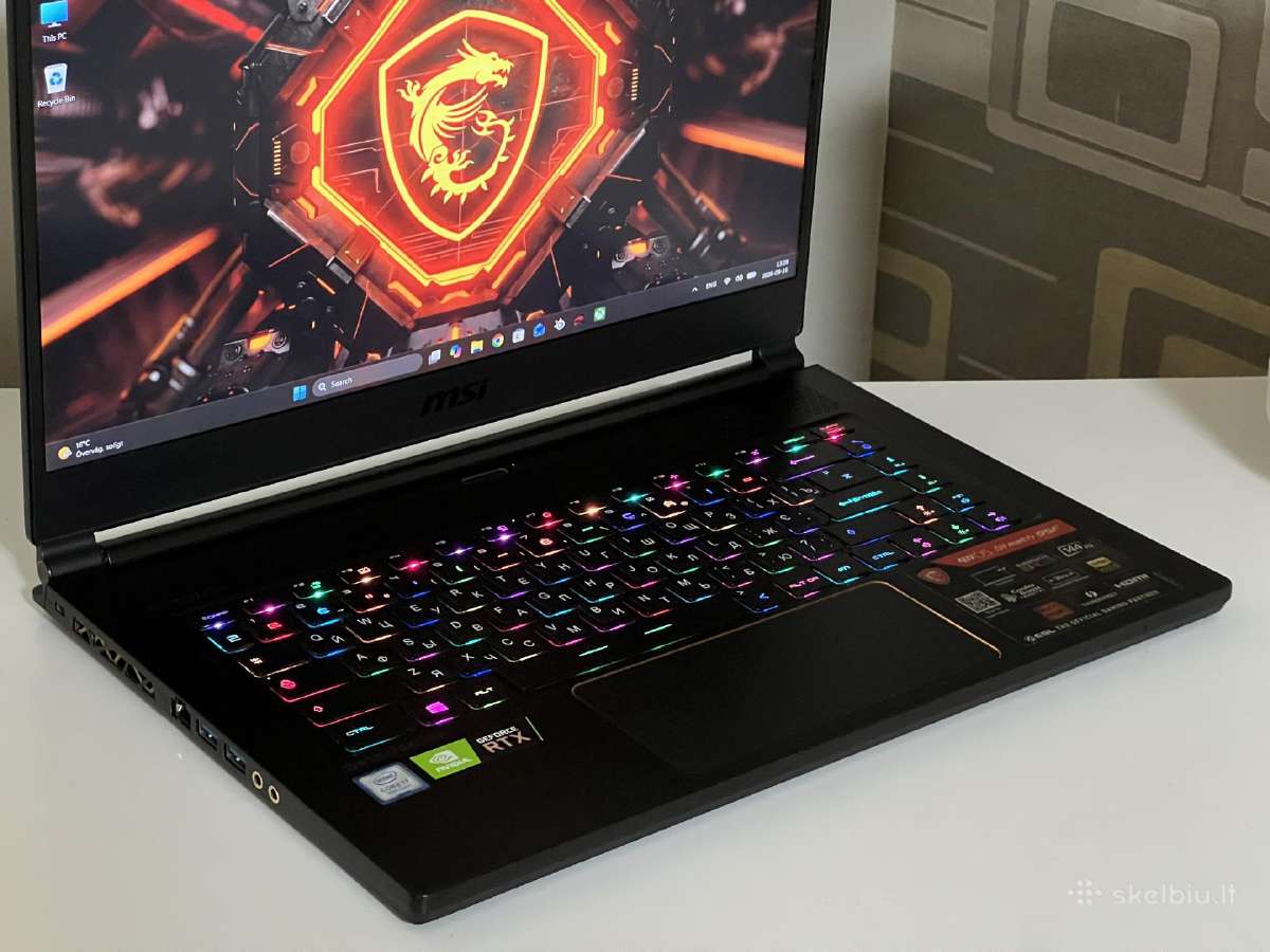 Parduodamas Msi Stealth su Rtx 2070, I7-9k, 144hz. - nuotraukos Nr. 3