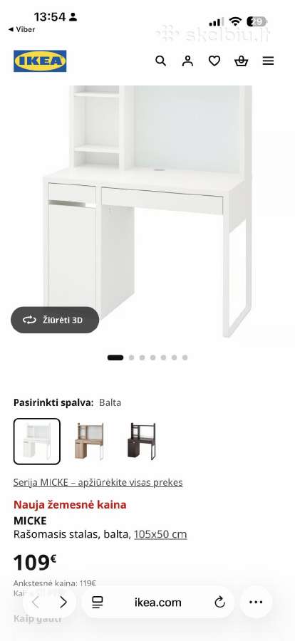 Rašomasis vaikiškas stalas - nuotraukos Nr. 4