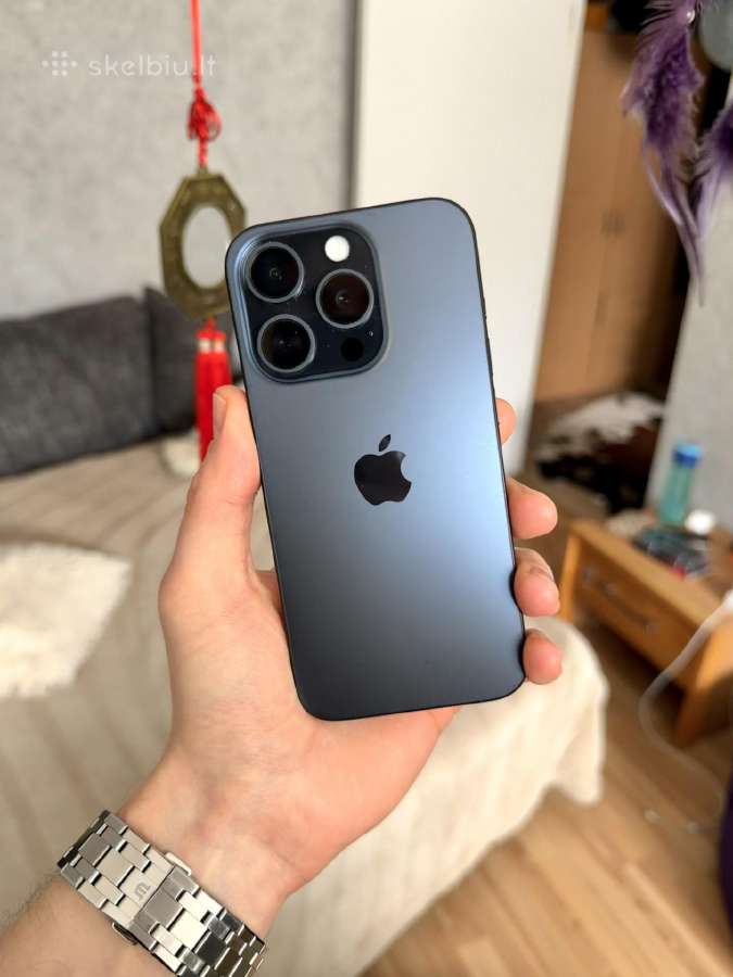 iPhone 15 Pro Blue Titanium - nuotraukos Nr. 2