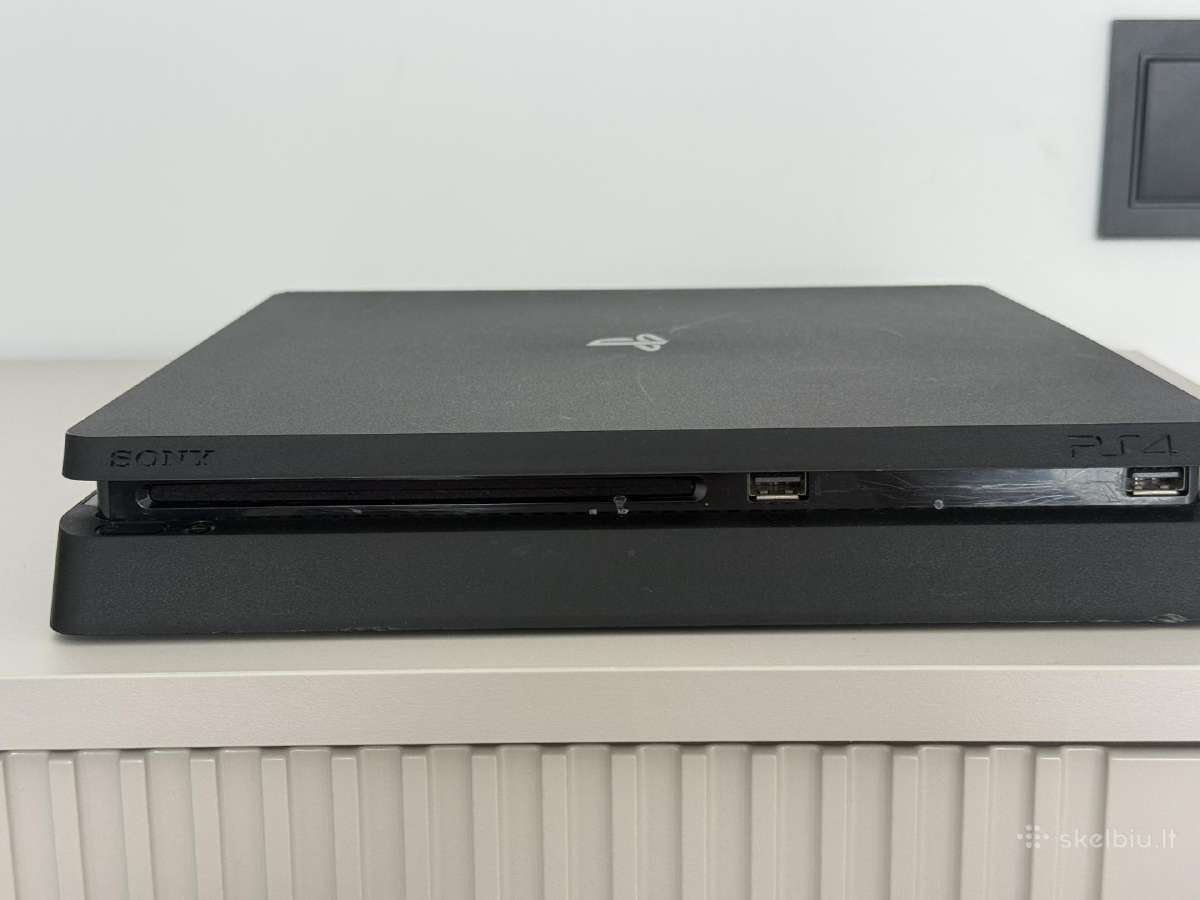 Ps4 Slim 500 GB + 2 pulteliai + 8 žaidimai - nuotraukos Nr. 3