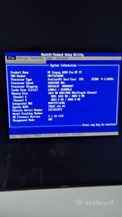 Hp compaq 6000 - nuotraukos Nr. 5