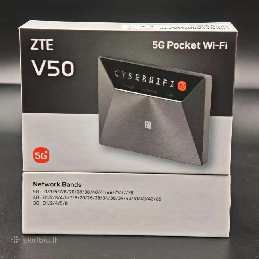 Išskirtinio dizaino 5G modemas su WiFi, Zte V50. - nuotraukos Nr. 9