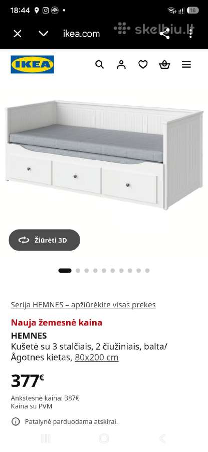 Ikea lova - nuotraukos Nr. 7