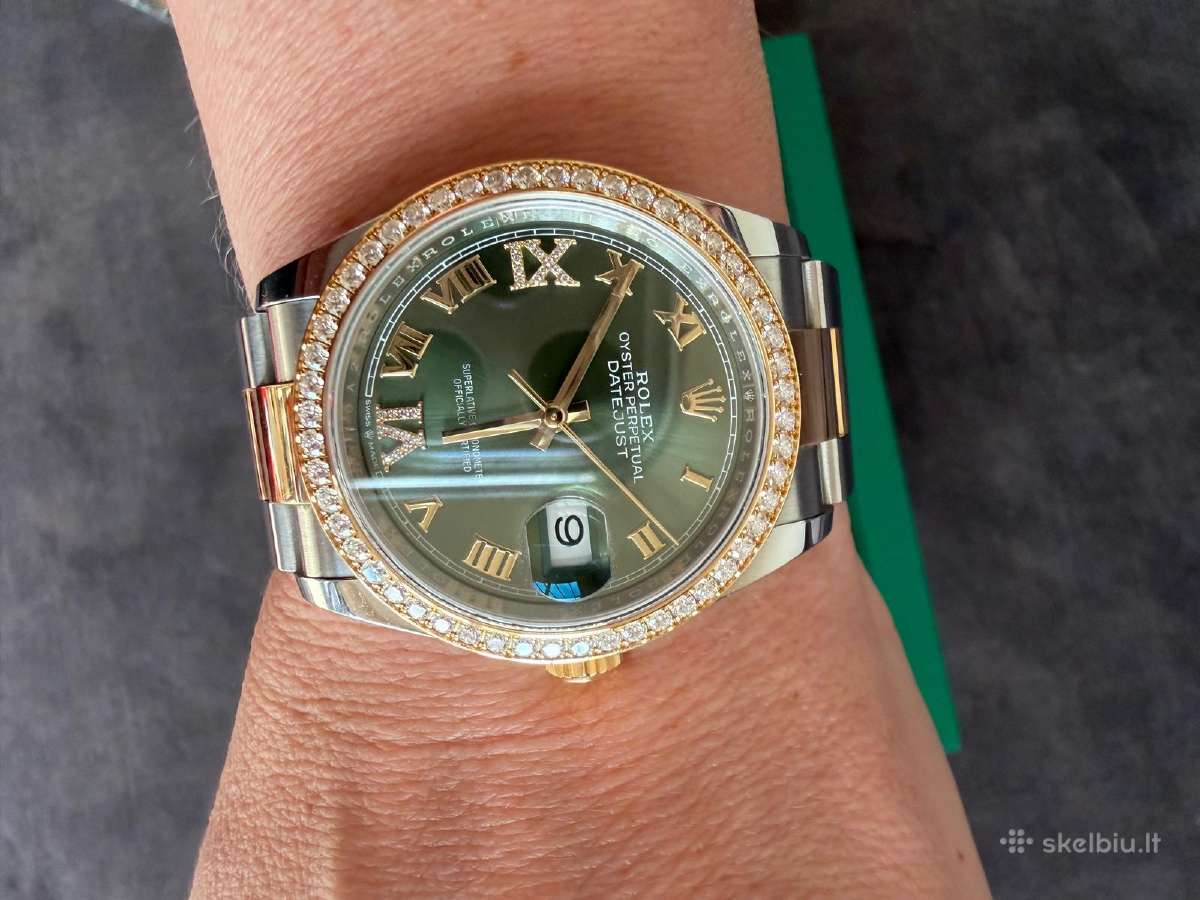 Rolex datejust 36mm moteriškas laikrodis original - nuotraukos Nr. 3