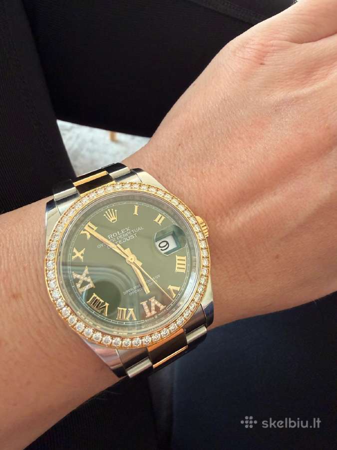 Rolex datejust 36mm moteriškas laikrodis original - nuotraukos Nr. 5