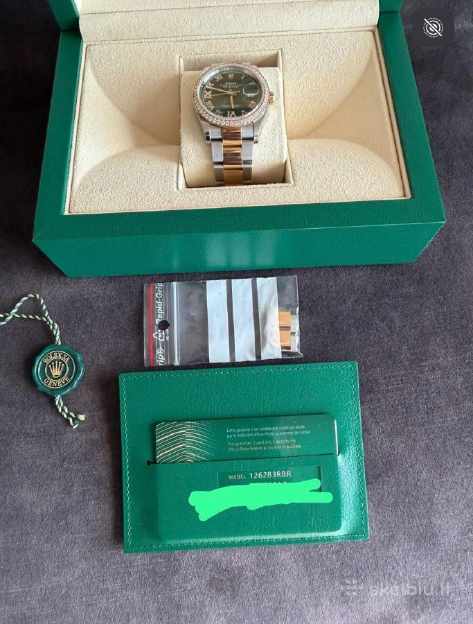 Rolex datejust 36mm moteriškas laikrodis original - nuotraukos Nr. 9