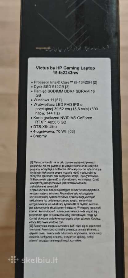 Hp Victus 15-fa2243nw - nuotraukos Nr. 2