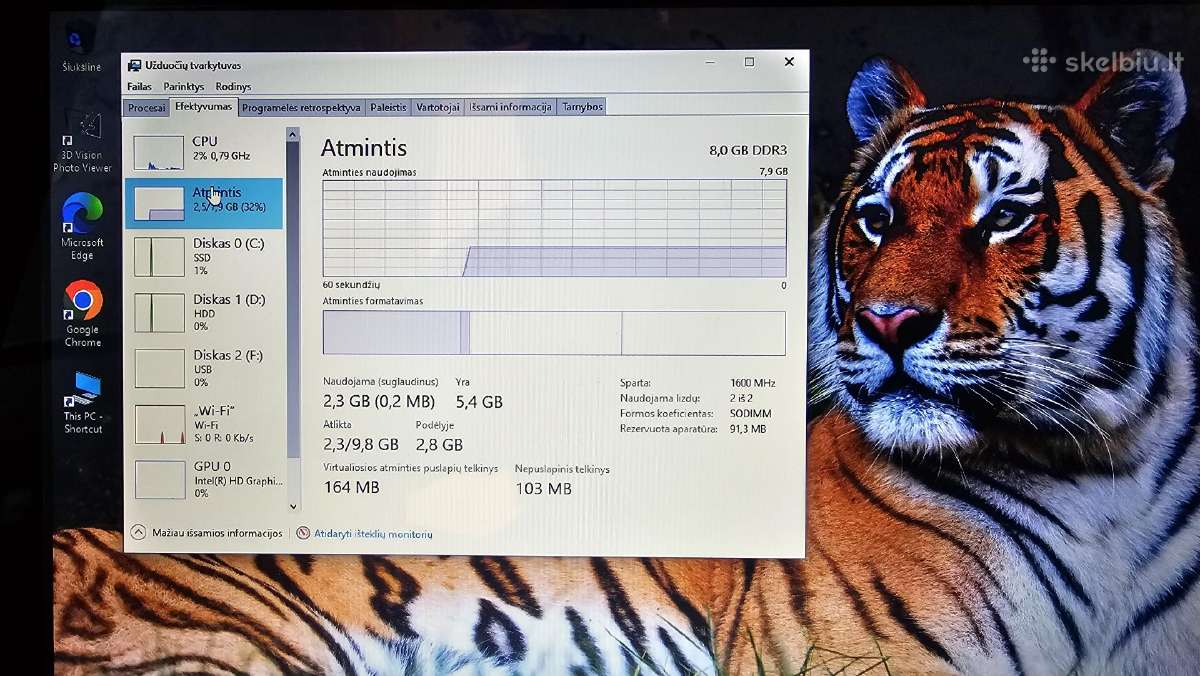Medion Akoya i5/8gb/120ssd+1000gb/17.3 - nuotraukos Nr. 8