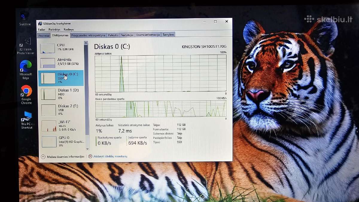 Medion Akoya i5/8gb/120ssd+1000gb/17.3 - nuotraukos Nr. 9