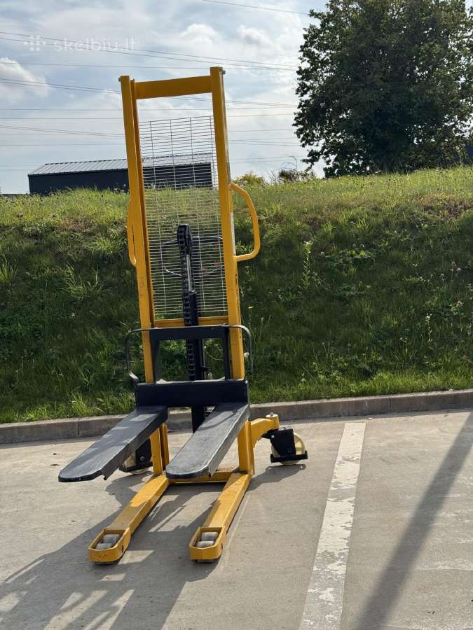 Rankinis aukštai keliantis palečių vežimėlis - nuotraukos Nr. 4