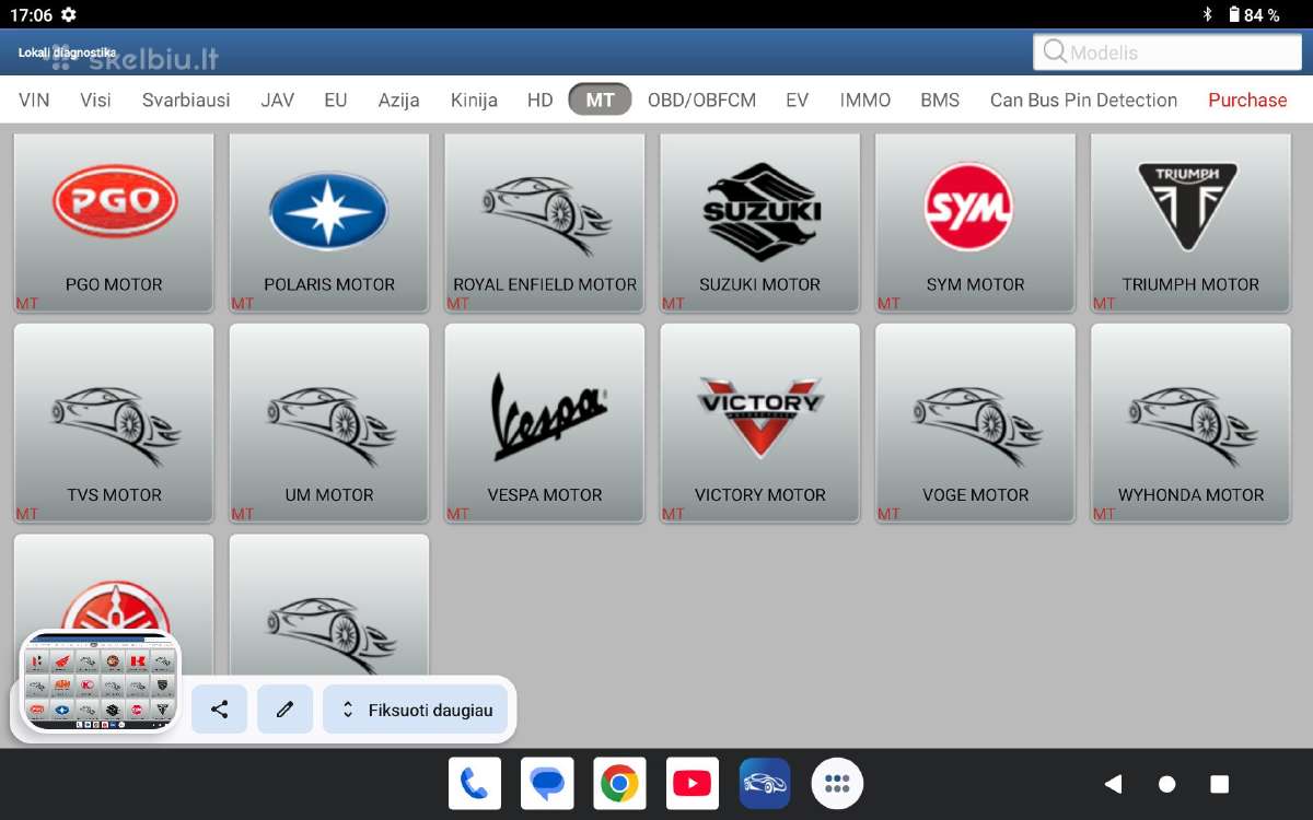 Planšetė Launch Prodiag - nuotraukos Nr. 10