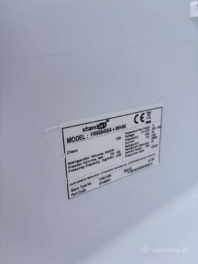 Standart šaldymo kamera šaldiklis - nuotraukos Nr. 2