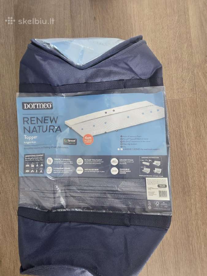 Dormeo Renew Natura antčiužinis 160x200 cm, 4 cm - nuotraukos Nr. 4