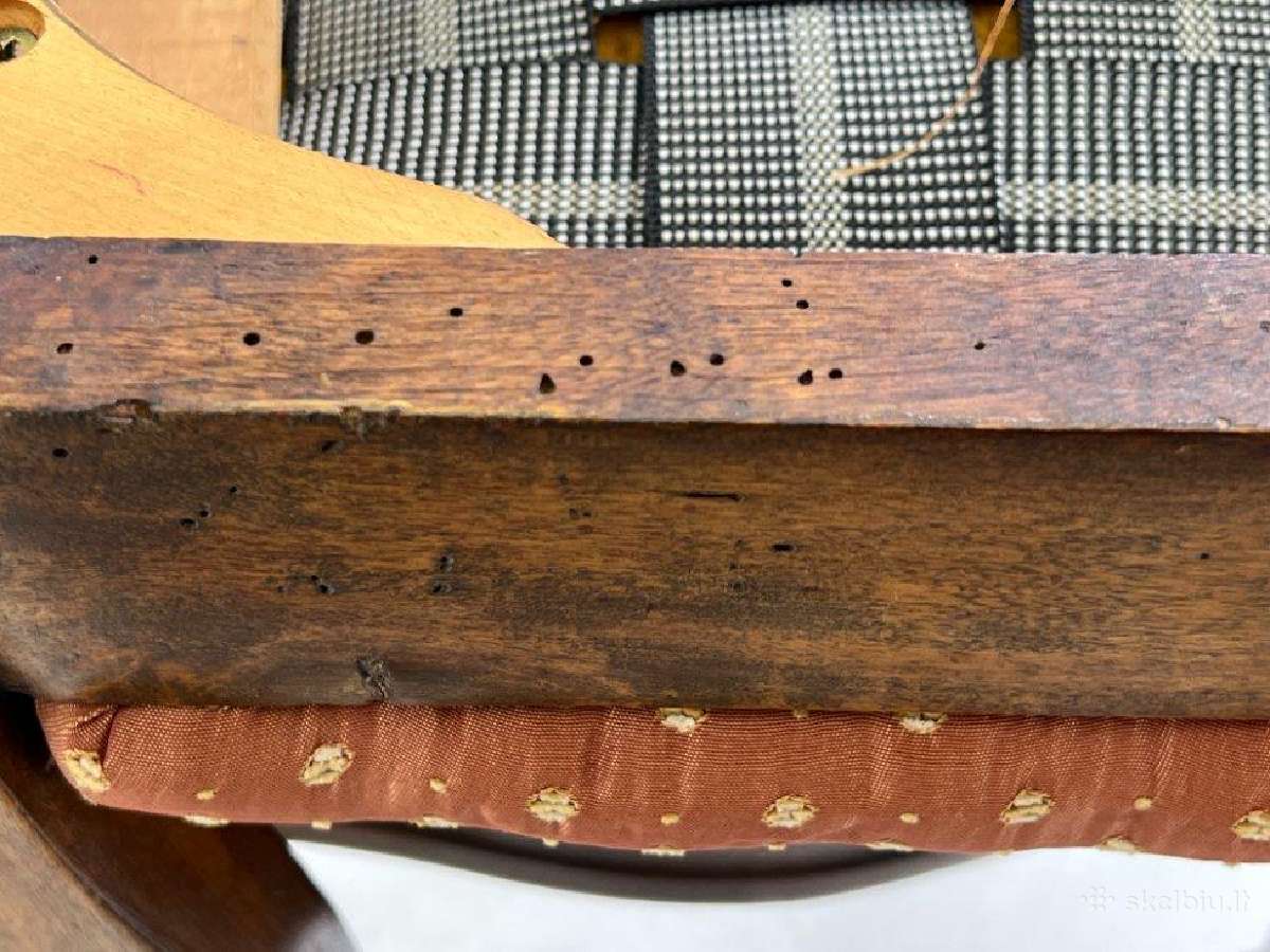 Raudonmedžio kėdės 6 vnt. Komplektas - nuotraukos Nr. 17