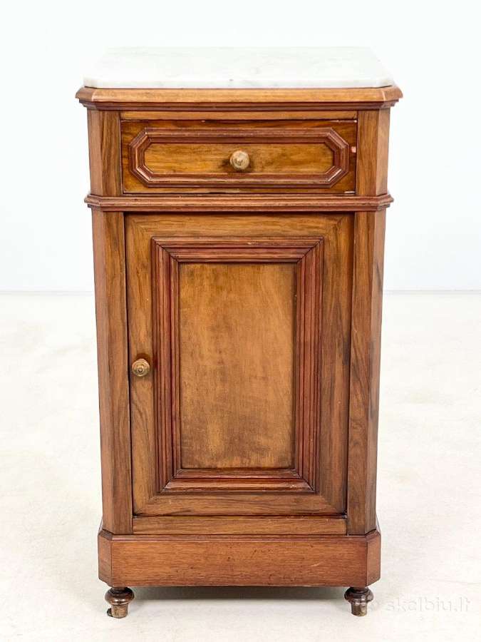 Raudonmedžio spintelė su marmuru - nuotraukos Nr. 3