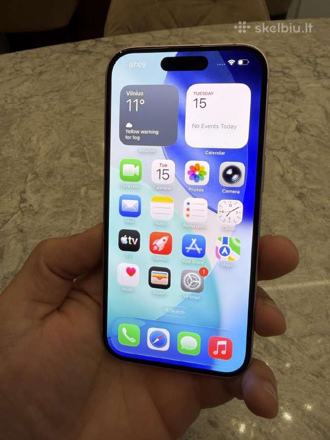 Apple iPhone 15, 128gb 100% baterija - nuotraukos Nr. 2