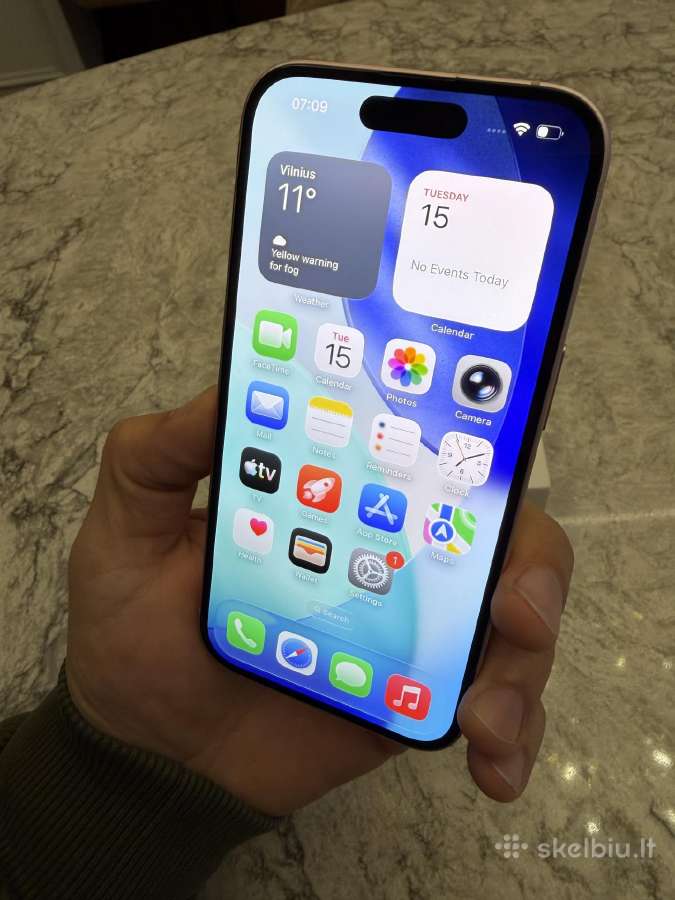 Apple iPhone 15, 128gb 100% baterija - nuotraukos Nr. 12