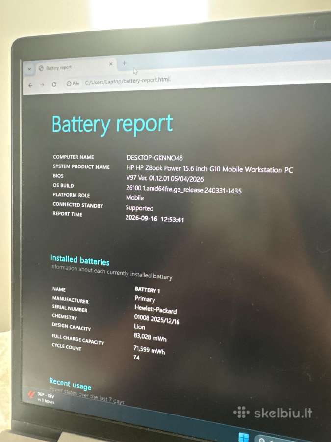 Hp Zbook Power 15.6 G10 i9-13900h - nuotraukos Nr. 4