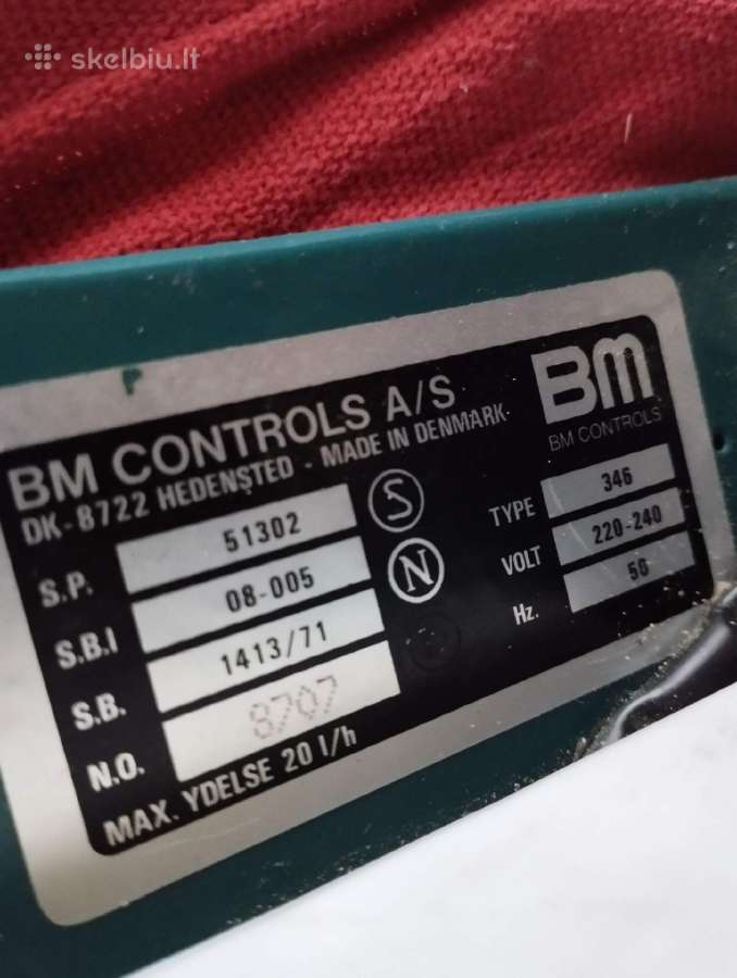 Bm Controls Type 346 alyvos / mazuto siurblys - nuotraukos Nr. 2
