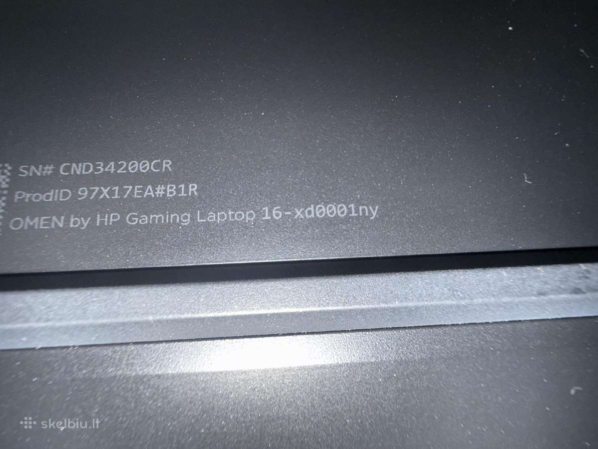 Hp Omen 16.1 Rtx 4060 - nuotraukos Nr. 12