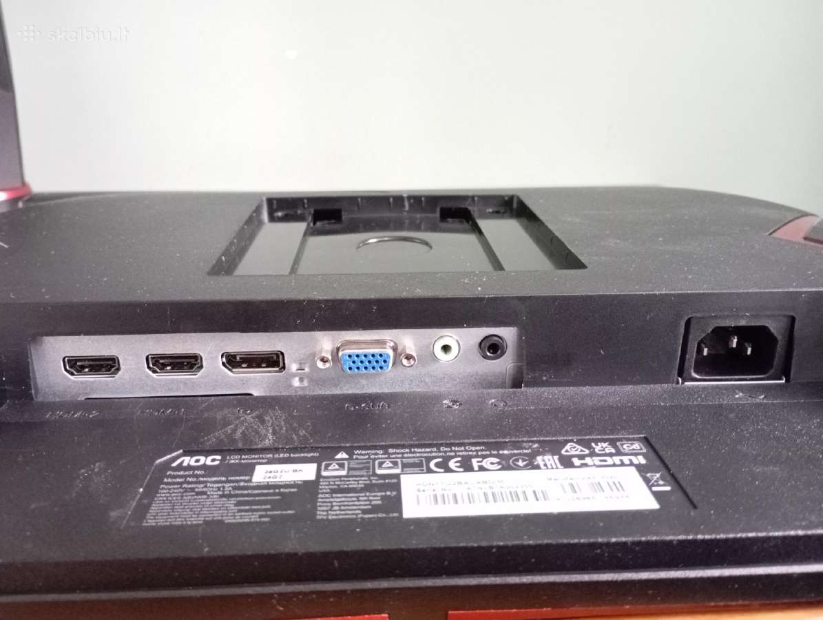 Aoc 24g2w1g4 144hz Monitorius - nuotraukos Nr. 7