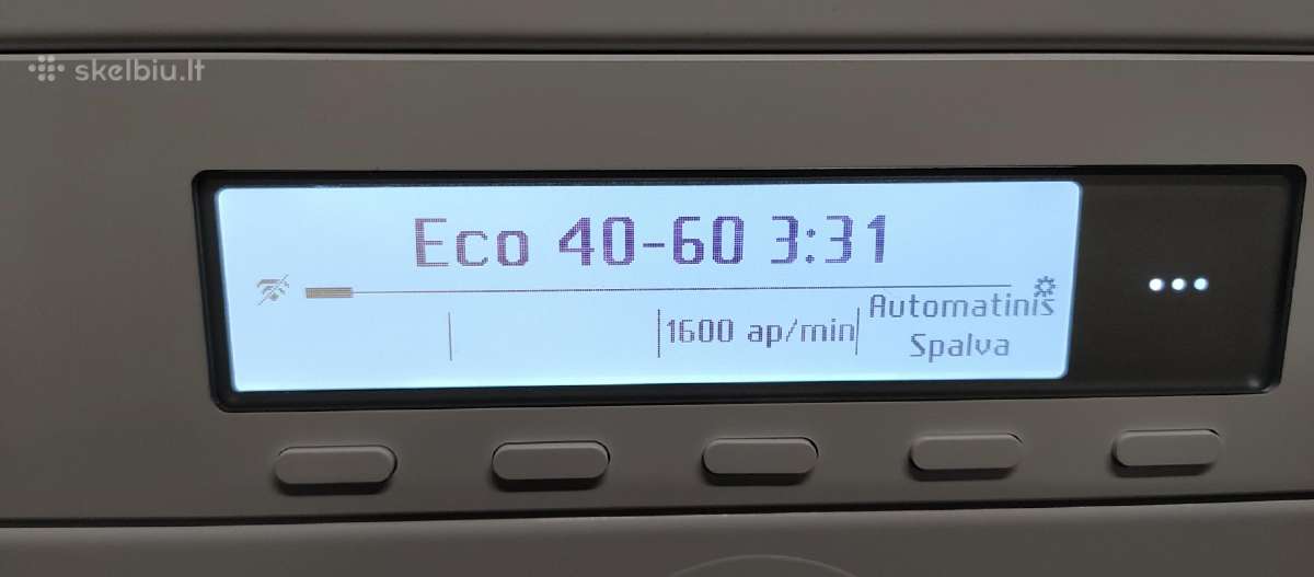 Asko W3096rw 9 kg, Auto Dose,1600 aps./min. A - nuotraukos Nr. 13
