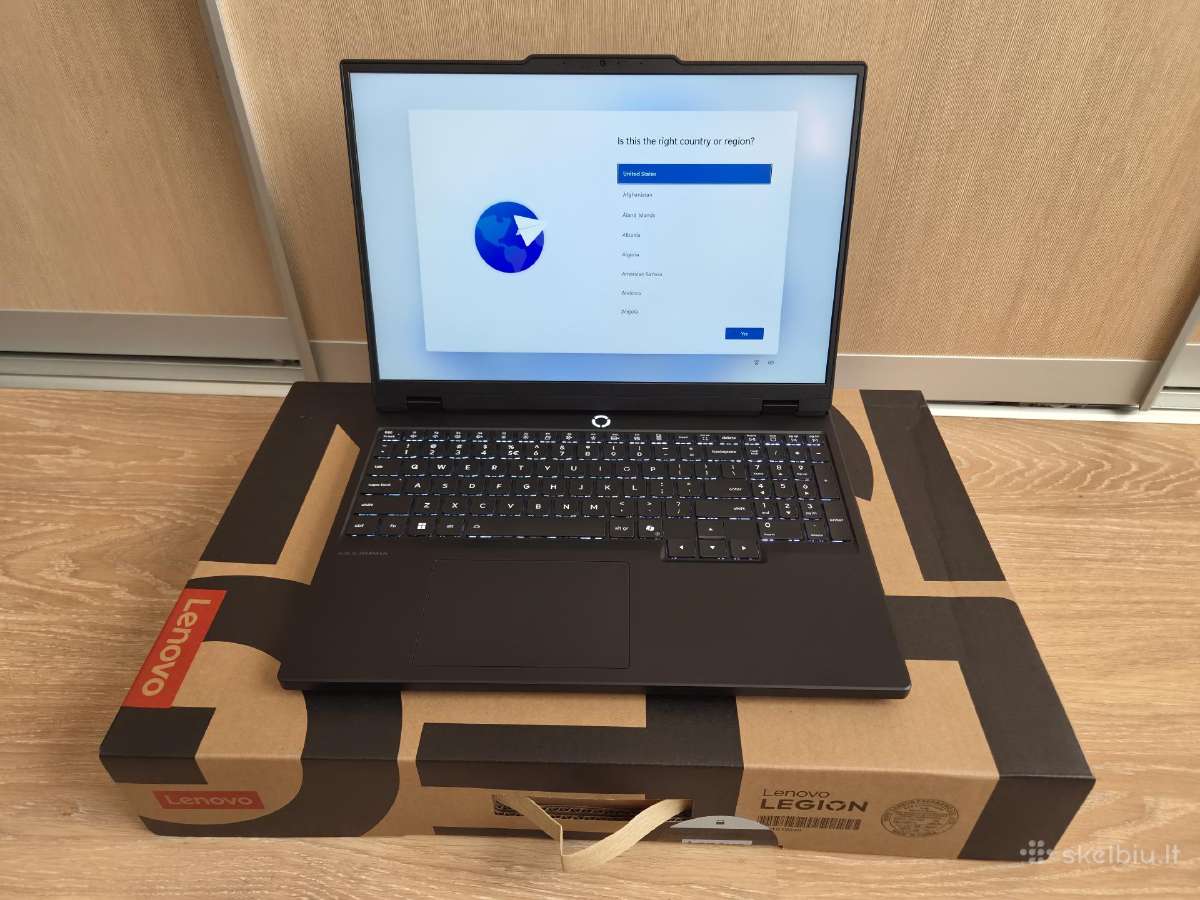 Lenovo Legion 5 Ryzen 260 Rtx5060 32gb RAM 1tb SSD - nuotraukos Nr. 3
