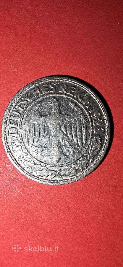 Vokietija 50 pfeningų 1928 D - nuotraukos Nr. 2