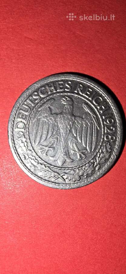 Vokietija 50 pfeningų 1928 G - nuotraukos Nr. 2