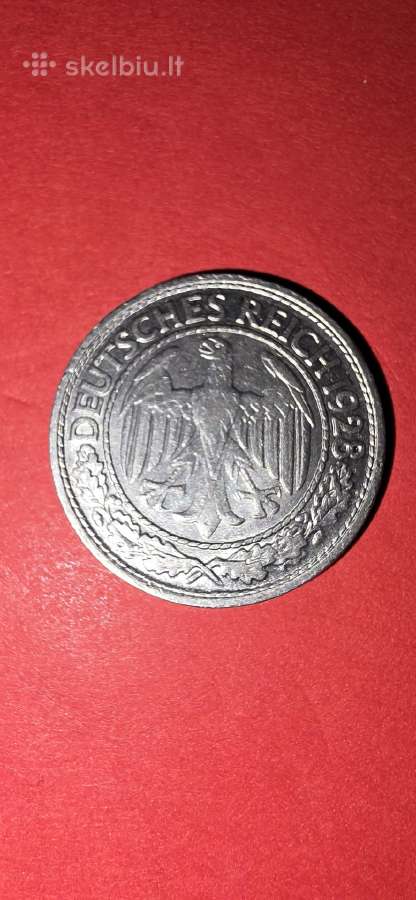 Vokietija 50 pfeningų 1928 A - nuotraukos Nr. 2