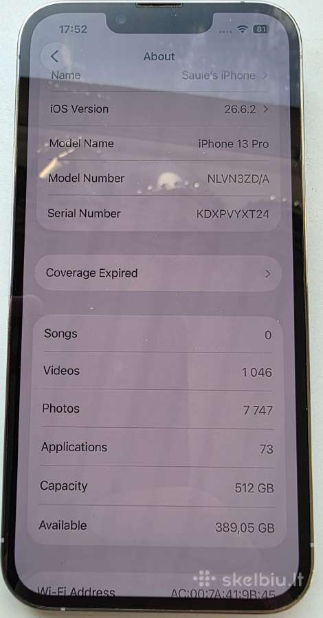 Puikios būklės iPhone 13 Pro 512 GB - nuotraukos Nr. 2