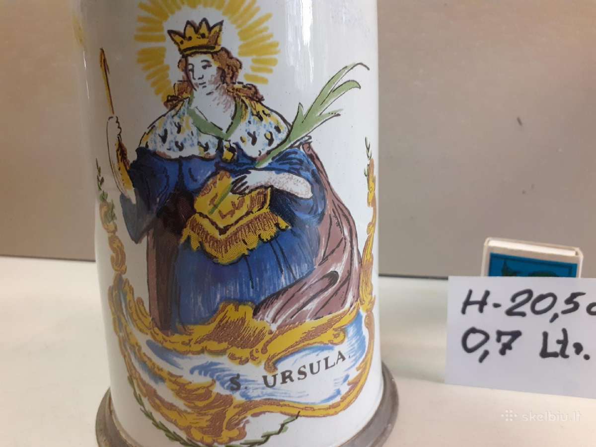 Kolekcinis bokalas Thewalt su Šv. Uršulės atvaizdu - nuotraukos Nr. 9