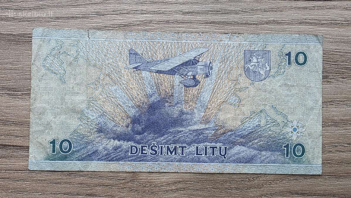 1997 metų 10 litų - nuotraukos Nr. 2