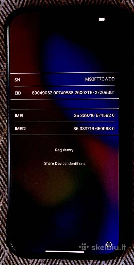 iPhone Pro Max 16 256 GB Black Titanium - nuotraukos Nr. 3