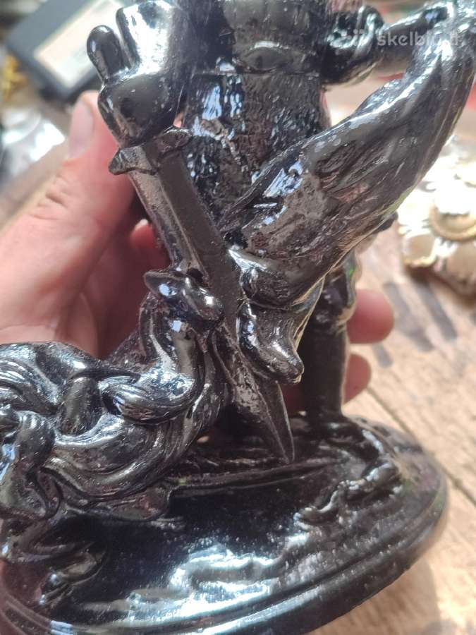Antikvarinė metalinė statulėlė - nuotraukos Nr. 4