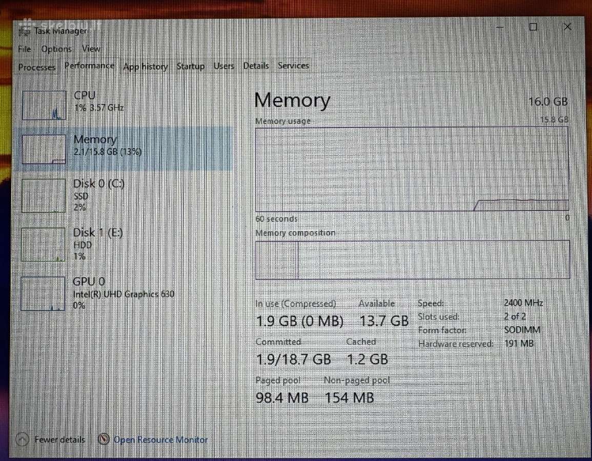 Puikus Dell Optiplex 3070 Micro, 256 SSD,16 GB RAM - nuotraukos Nr. 4