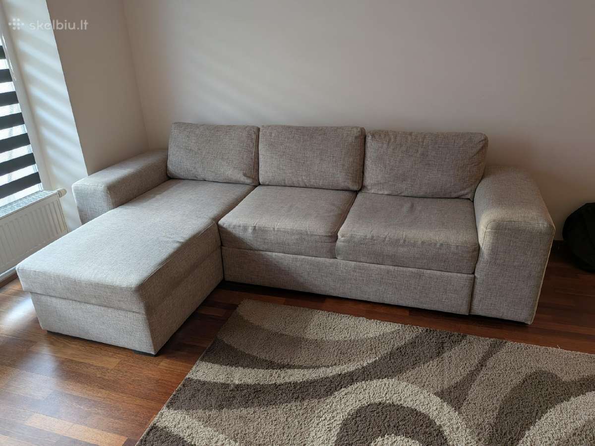 Parduodama sofa-lova su daiktadėže - nuotraukos Nr. 2