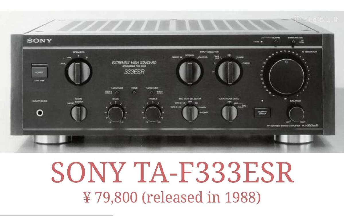 Sony Ta-f333esr stiprintuvas - nuotraukos Nr. 3