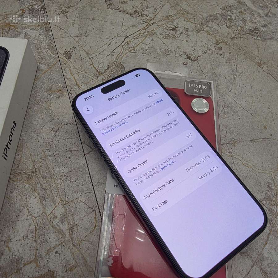 Parduodu Apple 15 Pro 256gb - nuotraukos Nr. 6