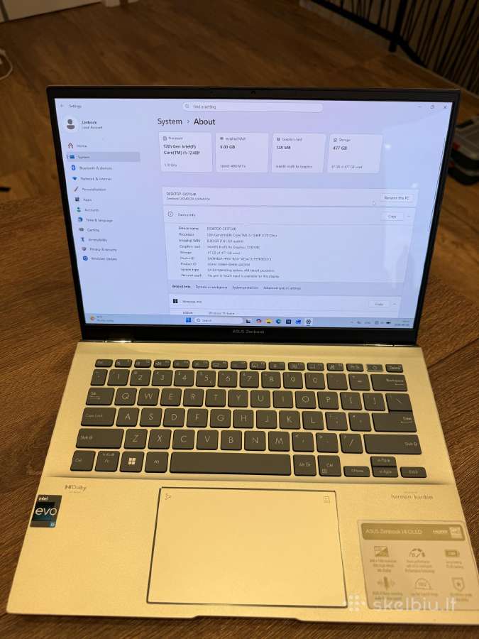 Asus Zenbook 14 Oled - nuotraukos Nr. 9