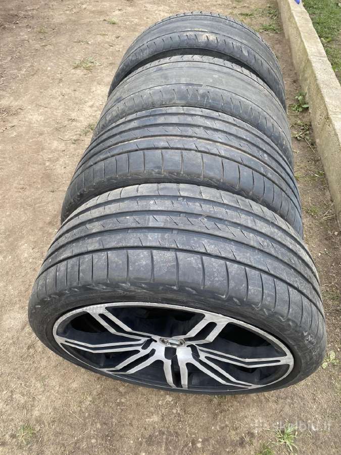 Lenso R20 ratlankiai su padangom 2 geros 2 nk - nuotraukos Nr. 3