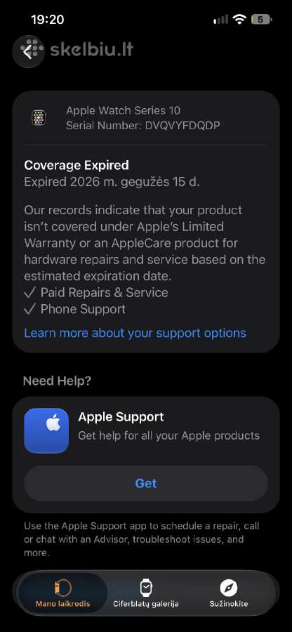 Apple Watch 10 GPS 46mm Rose Gold Alumin. - nuotraukos Nr. 10