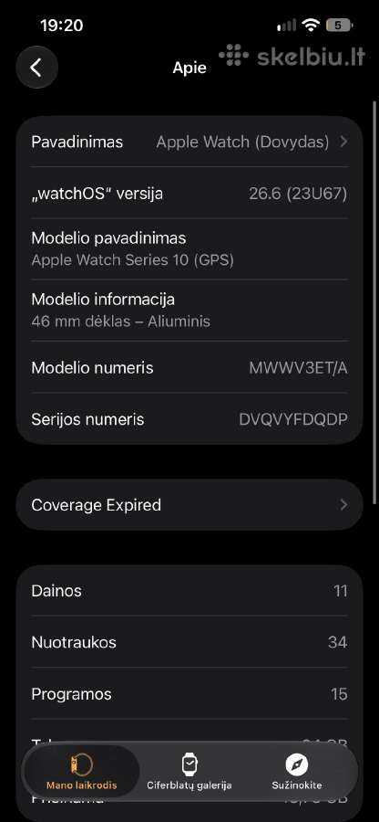 Apple Watch 10 GPS 46mm Rose Gold Alumin. - nuotraukos Nr. 11