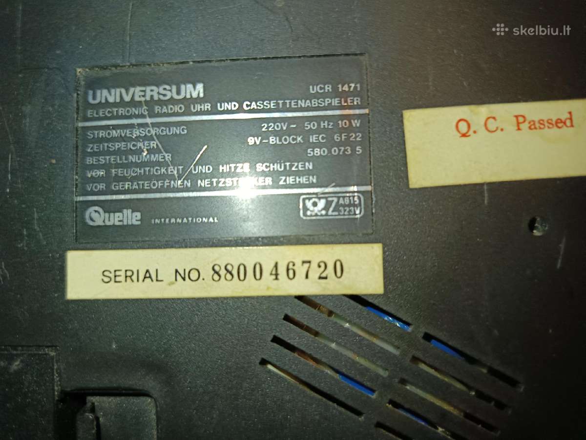 Nešiojamas magnetofonas universum radija - nuotraukos Nr. 11
