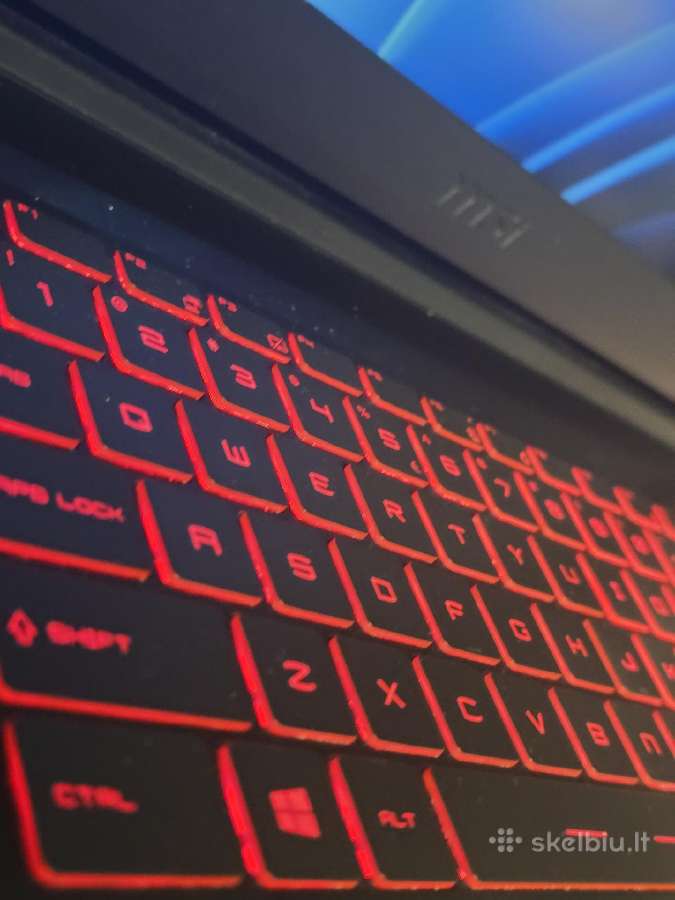 Žaidimų Msi i7-10th rtx3060 24ram 144hz - nuotraukos Nr. 3