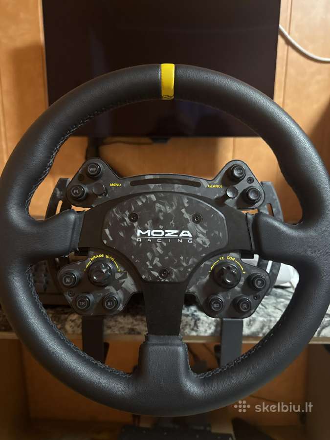 Moza r12 v2 su RS V2 vairu, Sr-p pedalai - nuotraukos Nr. 2
